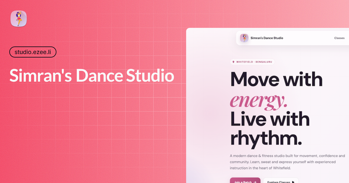 Simran's Dance Studio — Dance. Fitness. Energy.